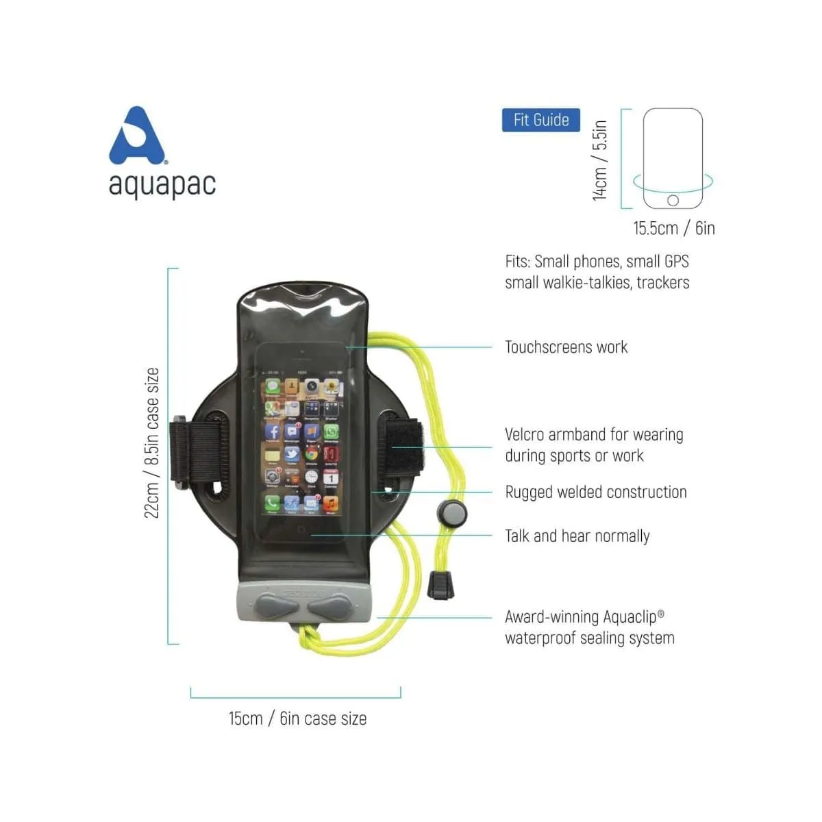 Aquapac Waterproof Armband Case - Fits upto 5 inches