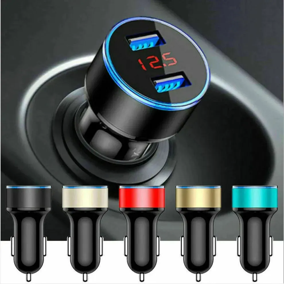 Automobile Smart Digital LED display car charger