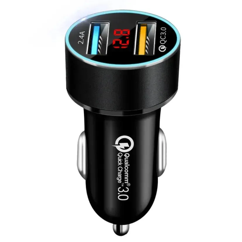 Automobile Smart Digital LED display car charger