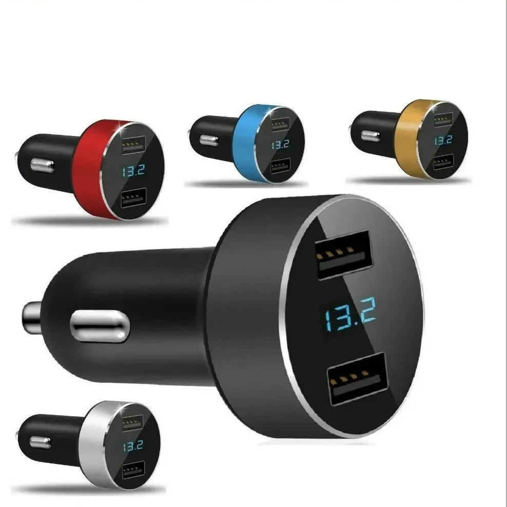 Automobile Smart Digital LED display car charger