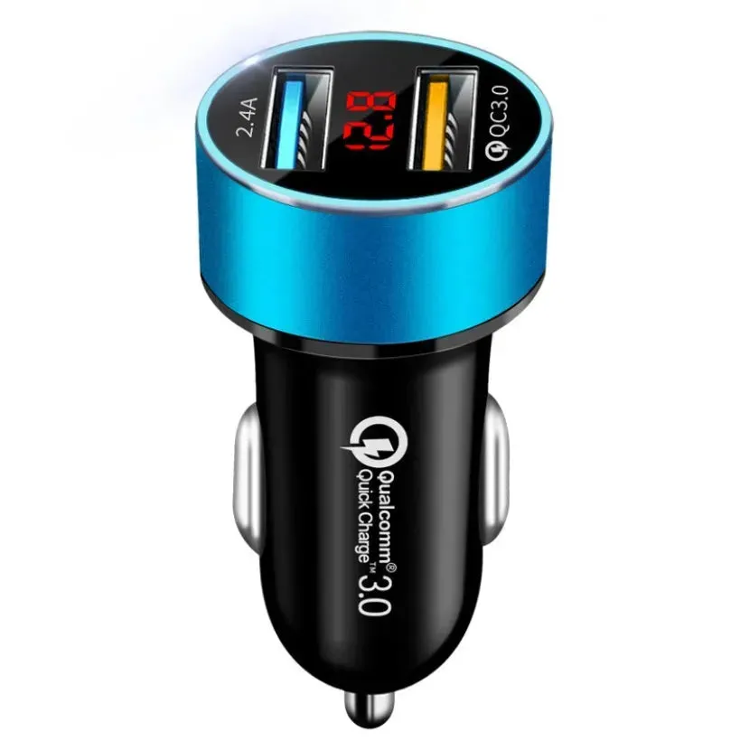 Automobile Smart Digital LED display car charger