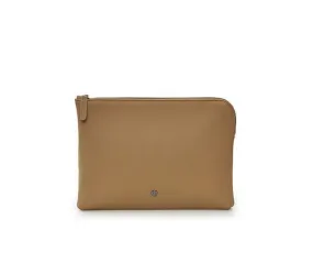 Avax Leather Notebook Case Beige