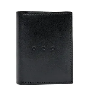 Awling Folding Card Case with Gusset Pitch Black