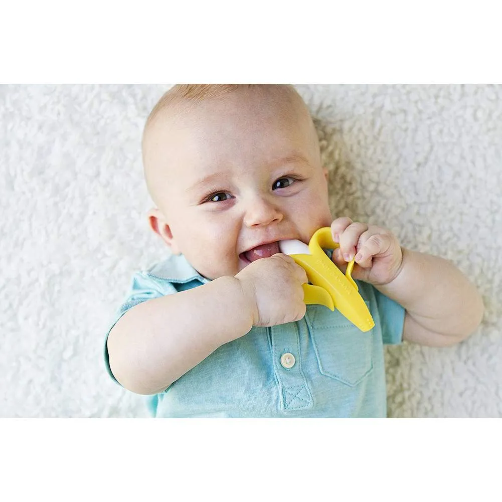 Baby Banana Infant Toothbrush with Handles