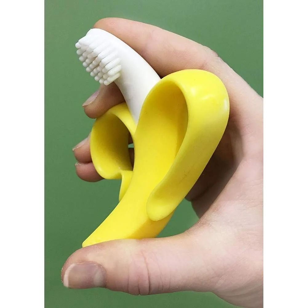 Baby Banana Infant Toothbrush with Handles