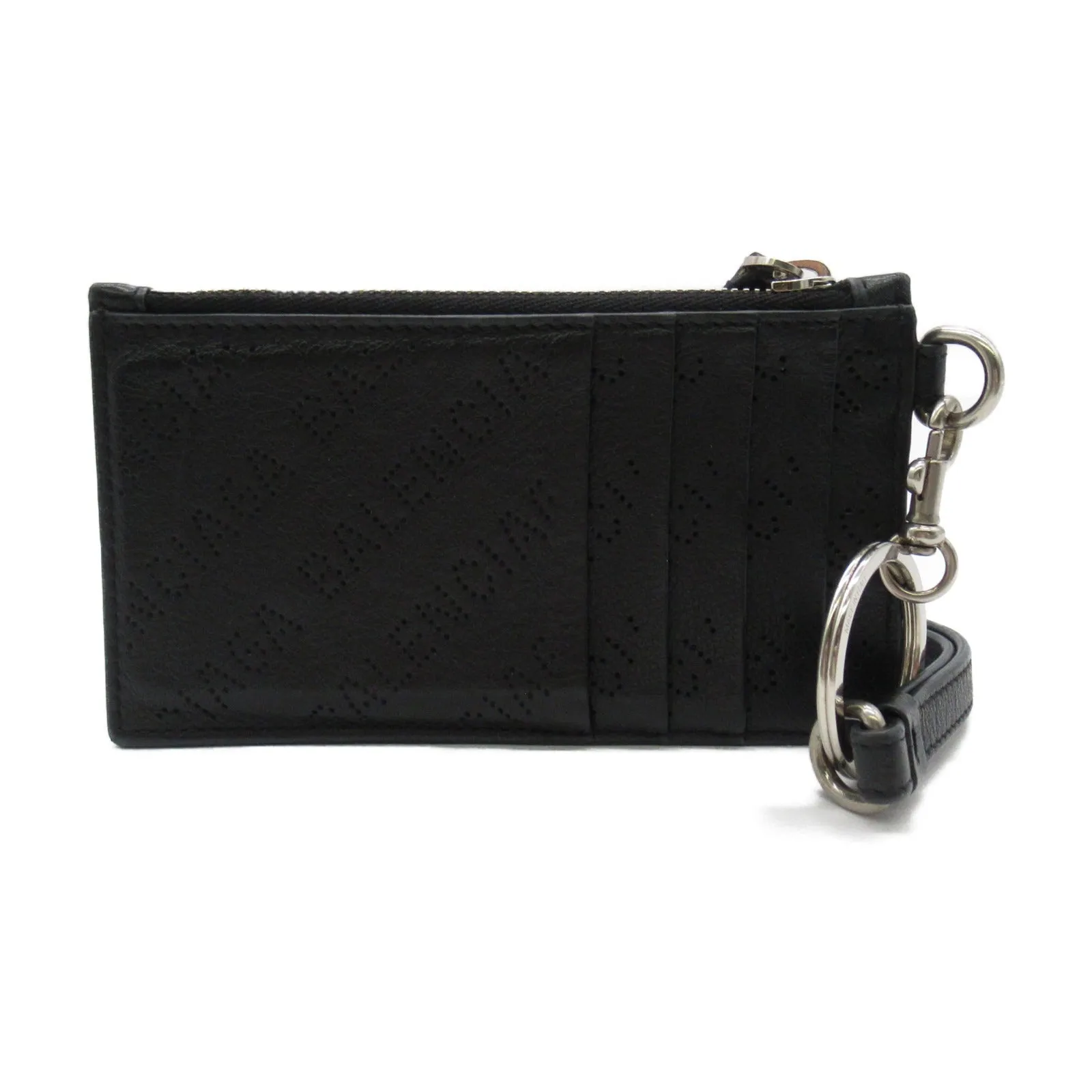 Balenciaga Leather Coin Case with Strap