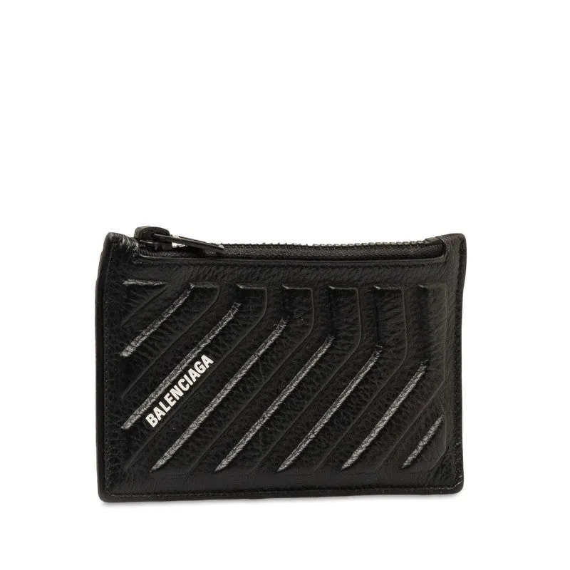 Balenciaga Leather Logo Card Case 663714