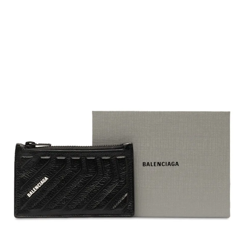 Balenciaga Leather Logo Card Case 663714