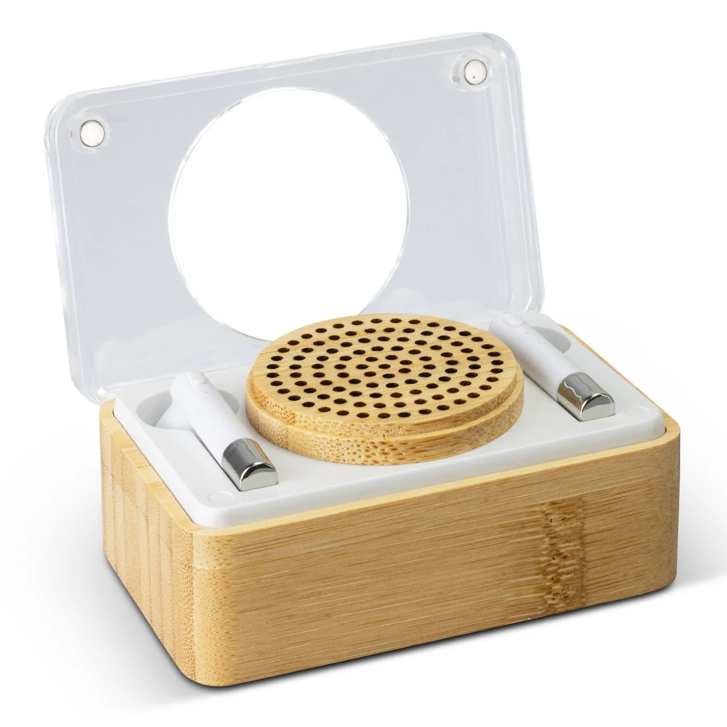 Bamboo Wireless Speaker and Earbud Set