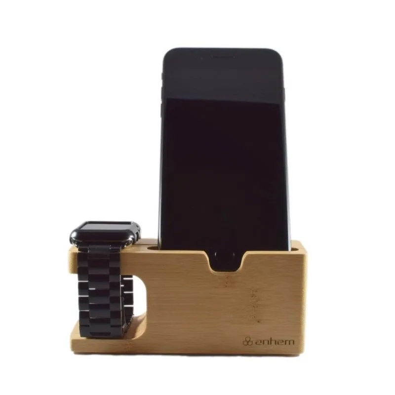 Bamboo Wood Charging Dock