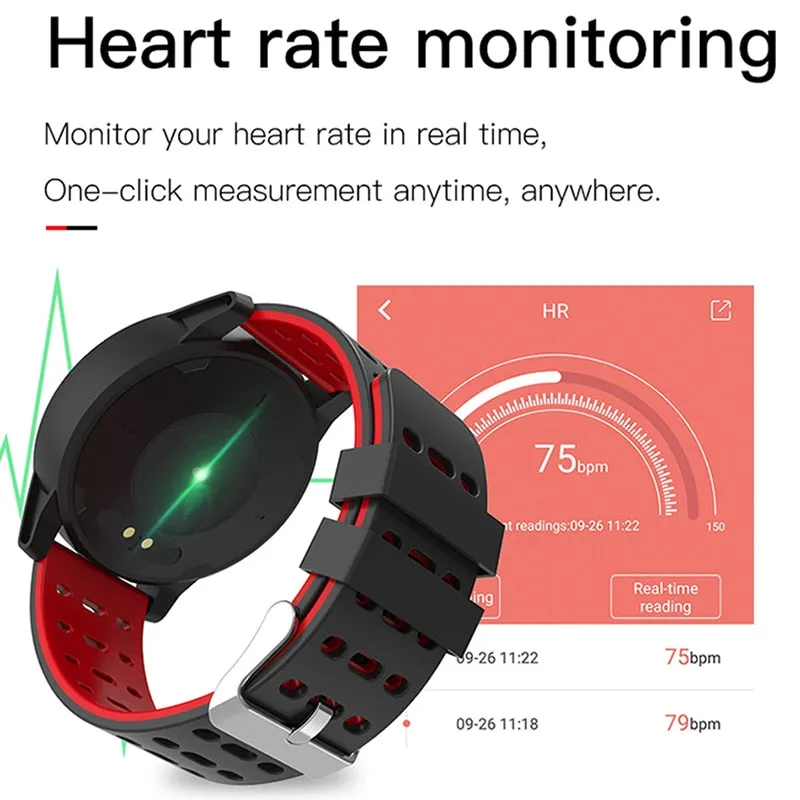 BANGWEI 2019 New Smart health watch Blood Pressure Heart Rate Sport Mode Smart Watch Men Women fitness watch waterproof clock