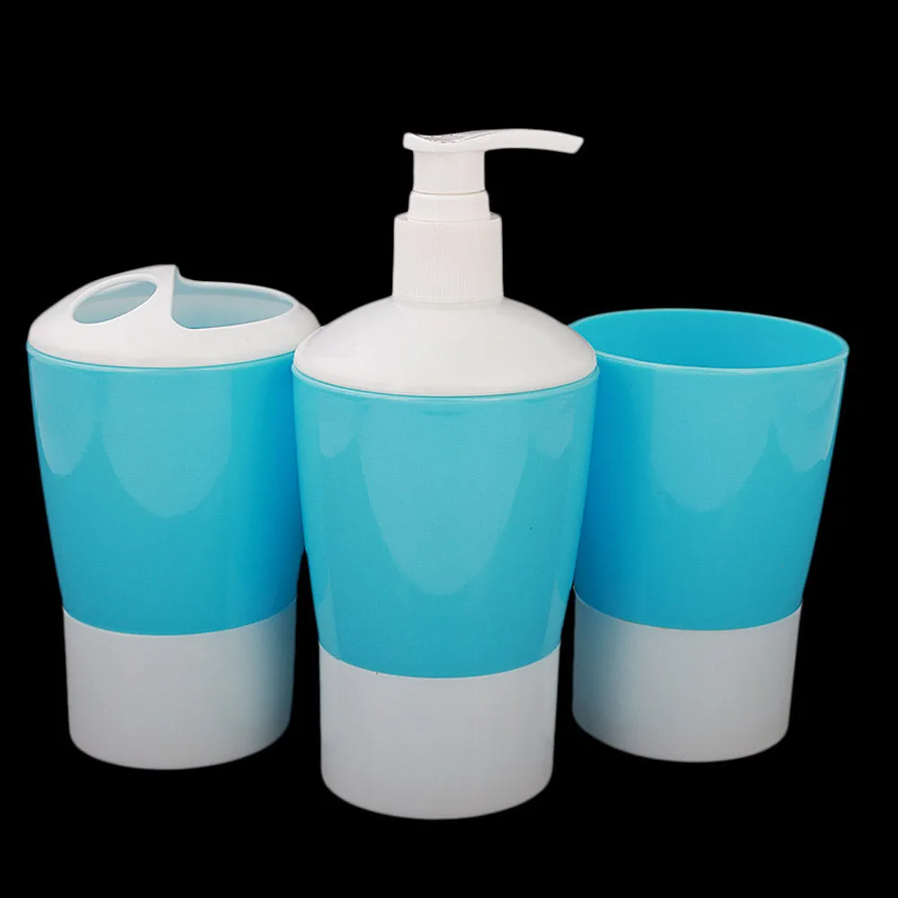 Bathroom Toiletries Set 3 Pcs - Blue