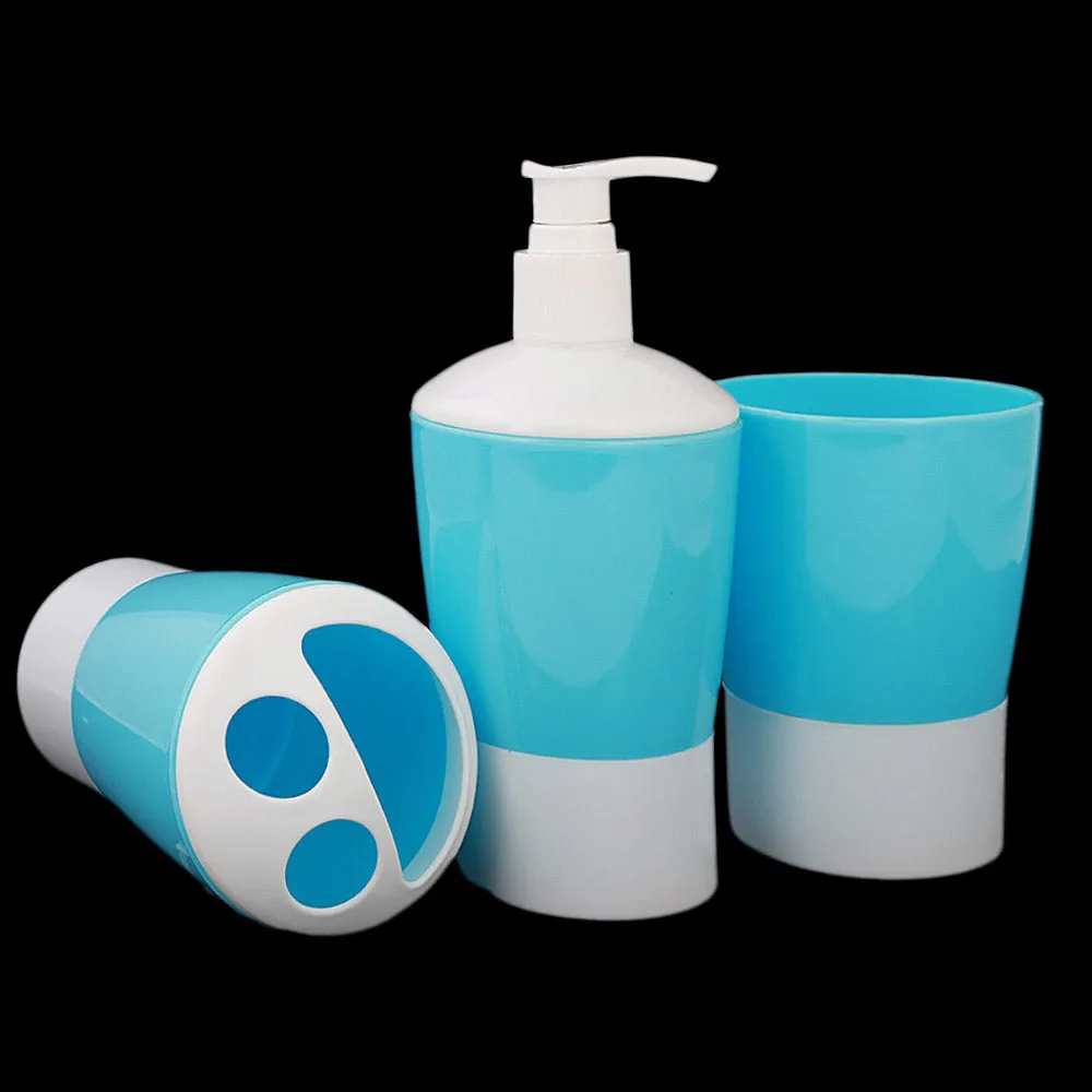 Bathroom Toiletries Set 3 Pcs - Blue