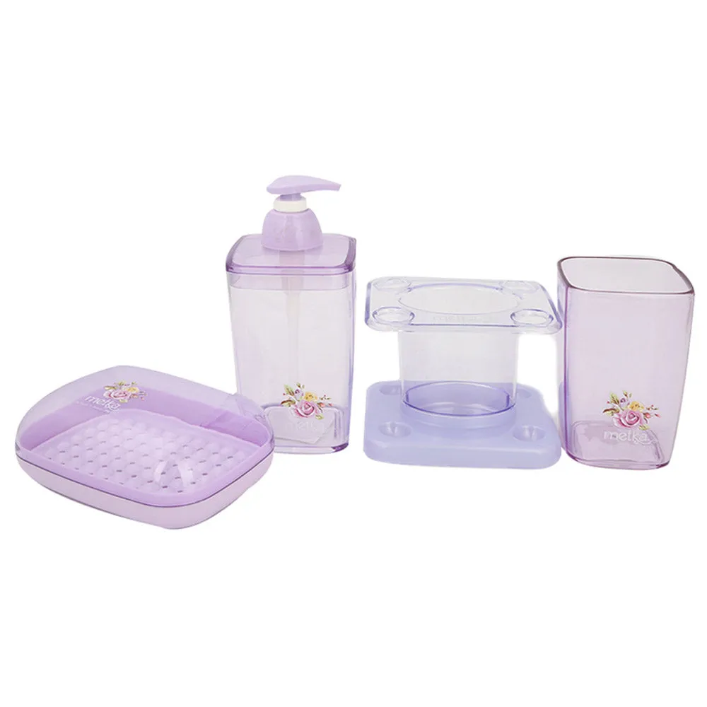 Bathroom Toiletries Set 4 Pcs 6206 - Purple