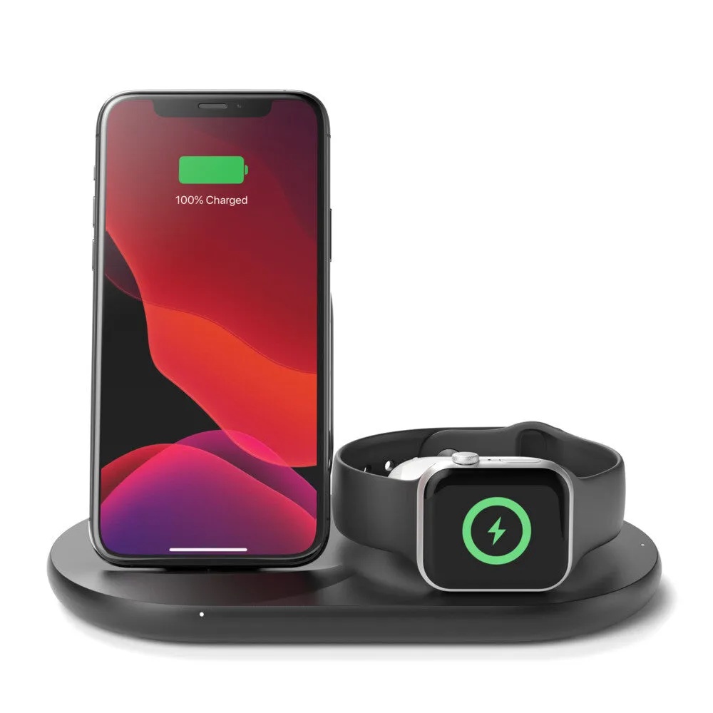 Belkin WIZ001MYBK mobile device charger Smartphone, Smartwatch Black AC Wireless charging Indoor