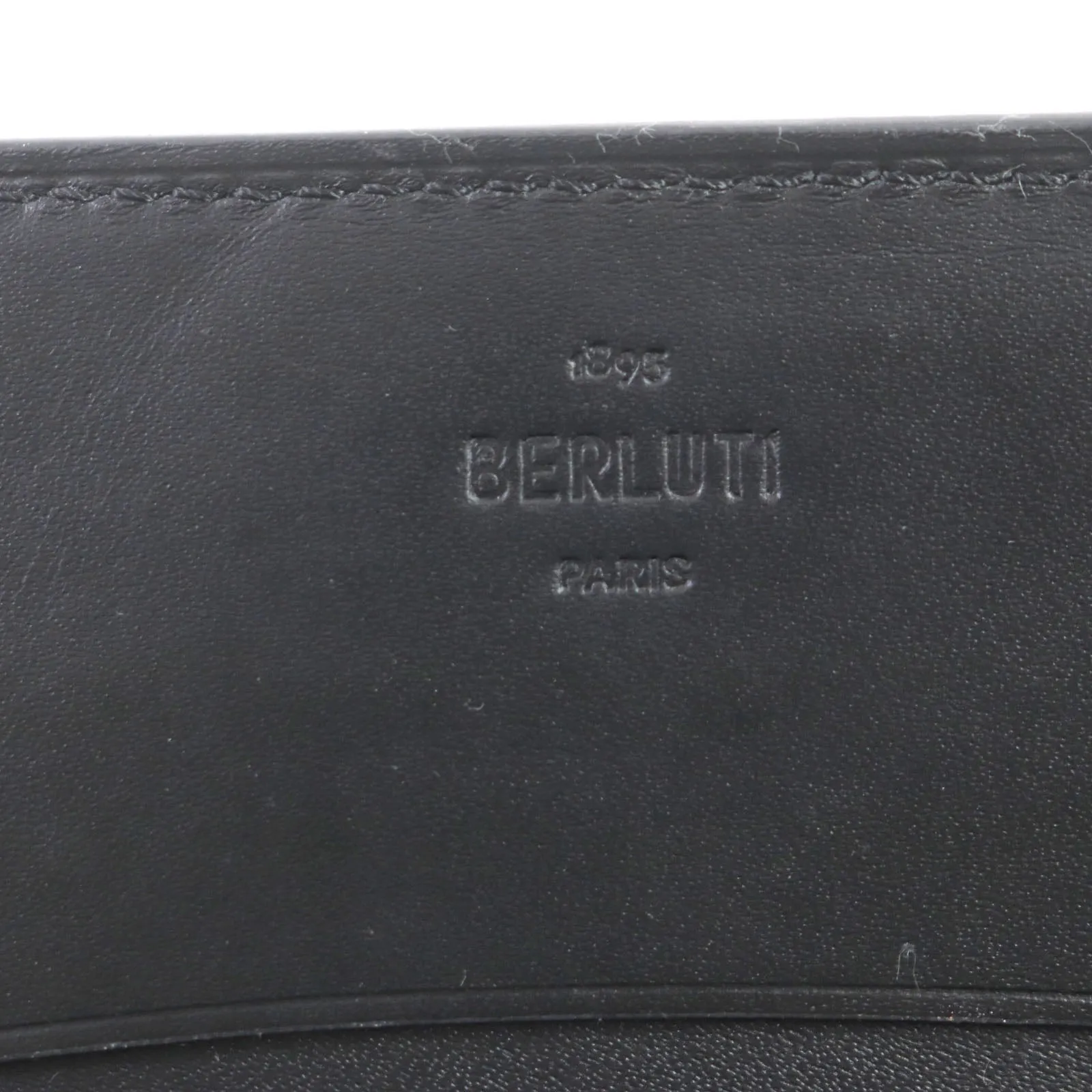 Berluti Scritto Leather Card Case Brown