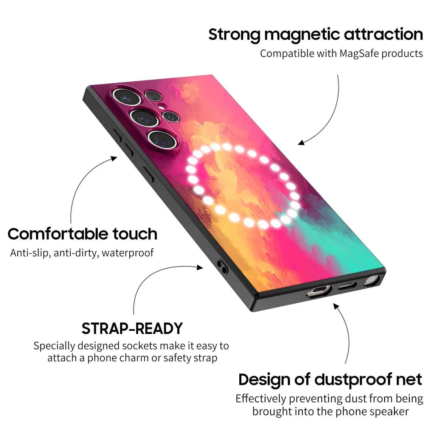 Berry Color | Samsung Series Impact Resistant Protective Case