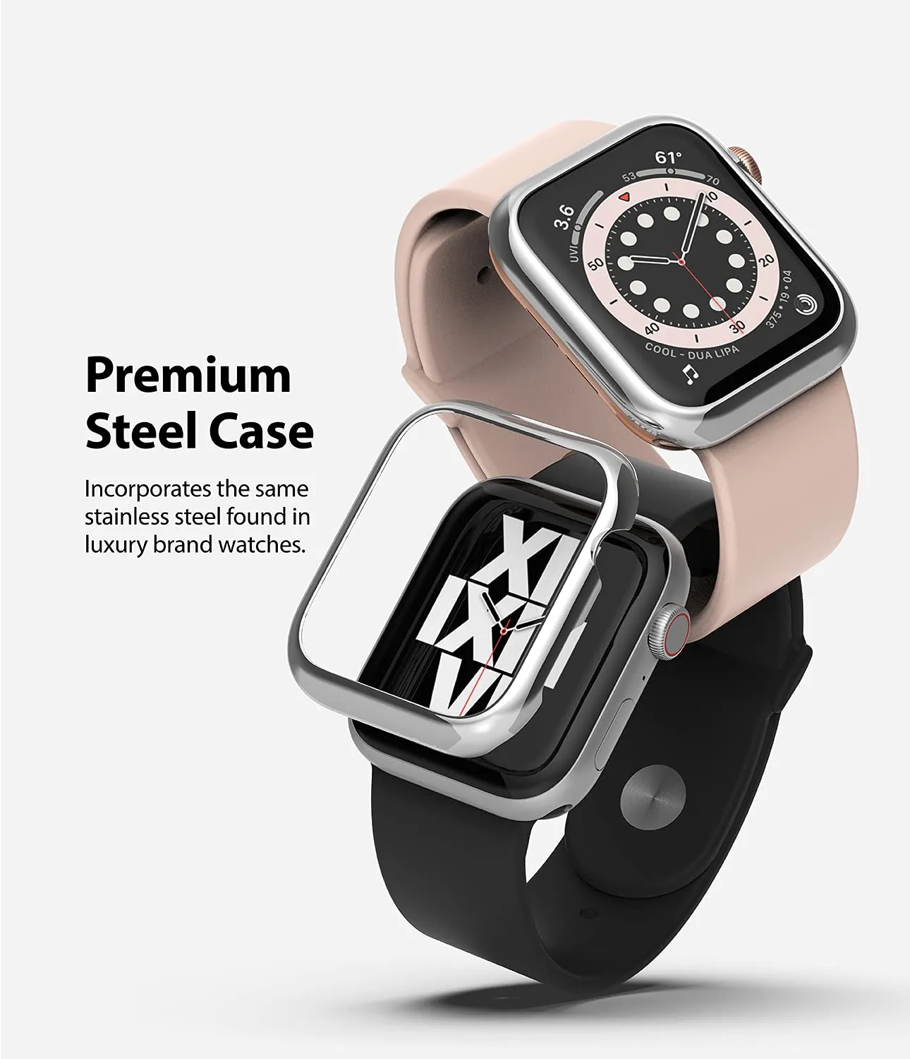 Bezel Styling for Apple Watch 40mm for Series 4 / 5 / 6 / SE - 40 (ST) - Silver