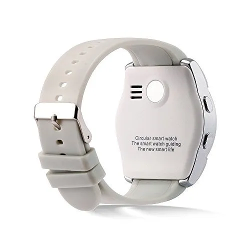 Bingo C6 White Smartwatch With Heart Rate Monitoring, Bluetooth and Sim Enabling Feature