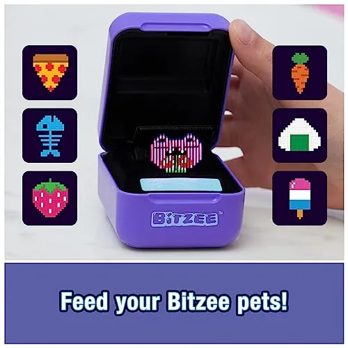 Bitzee, Interactive Toy Digital Pet with 15 Animals Inside, Virtual Electronic Pets React to Touch, for Kids