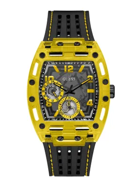 Black Yellow Phoenix Silicone Watch