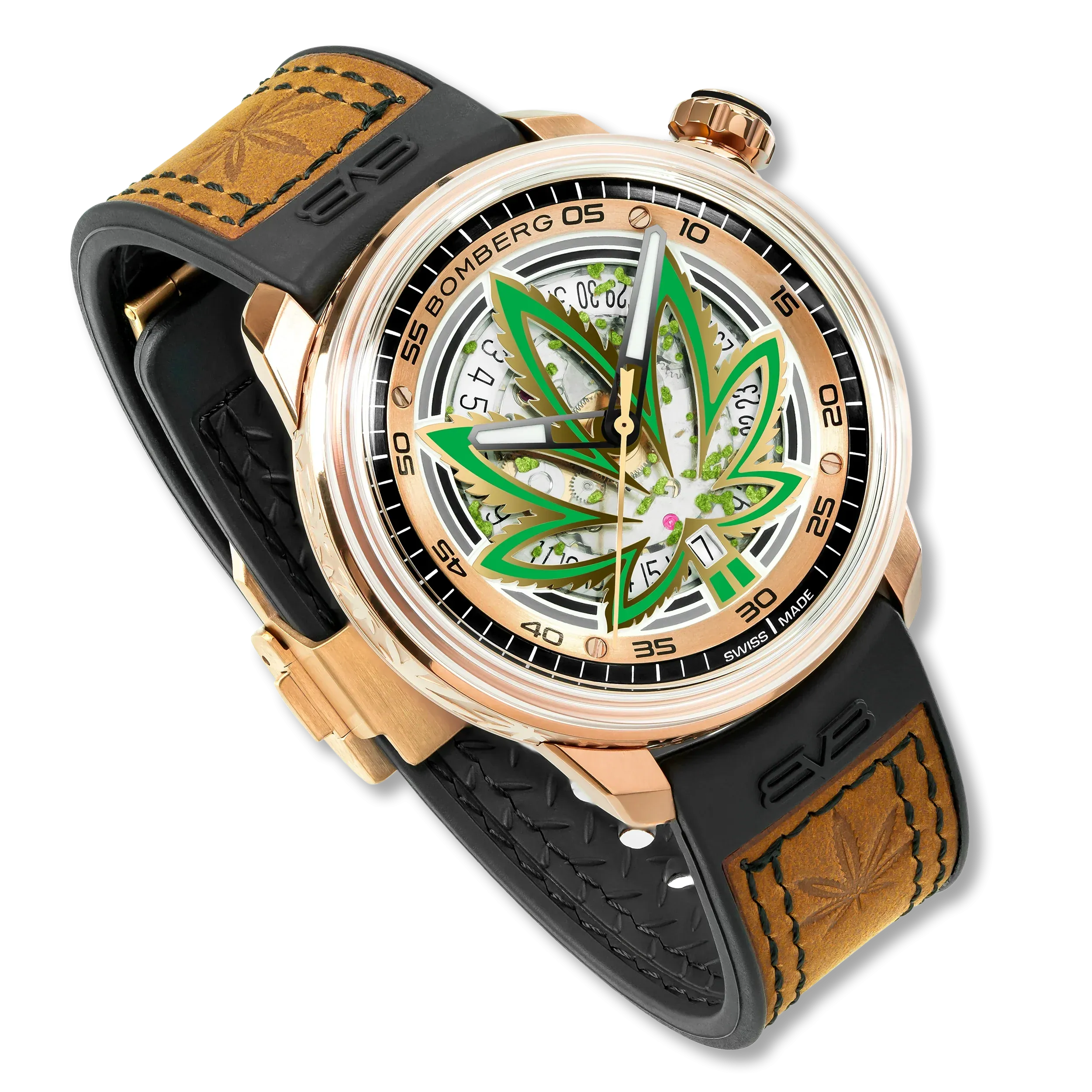 Bomberg CBD Golden Limited Edition BB-01 Automatic Men's Watch