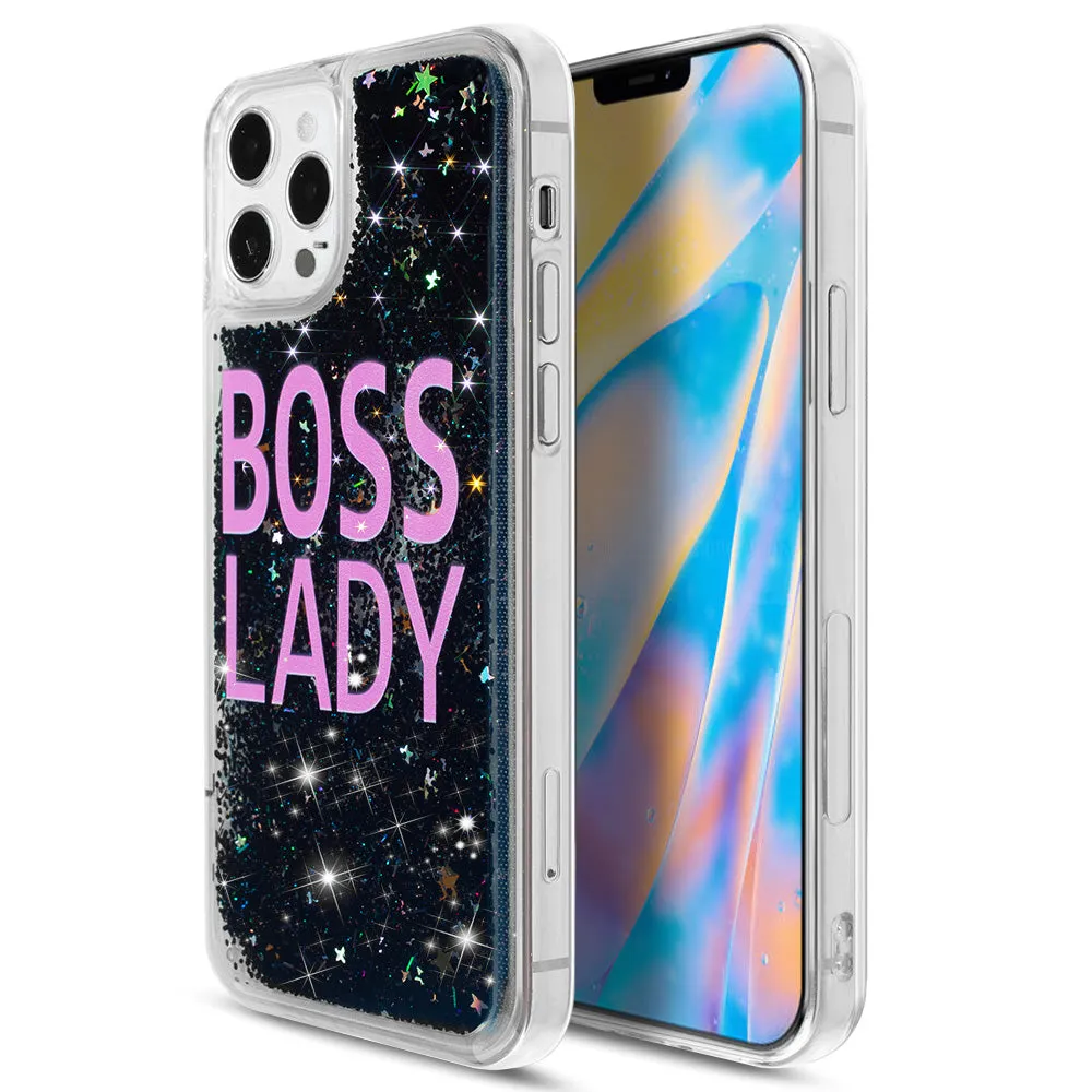 Boss Lady Floating Glitter Case for iPhone