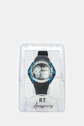 Boys Black Multi Functional Digital Watch