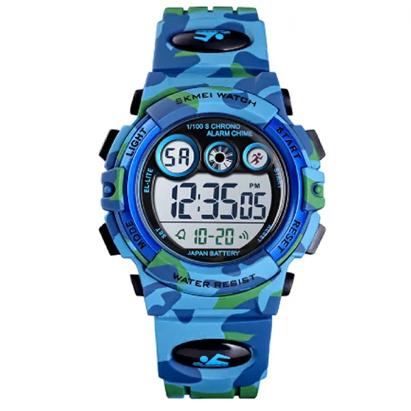 Boys Digital Military Sports Watch, 50M Water Resistant, 7 to 11 year olds, w Gift Box