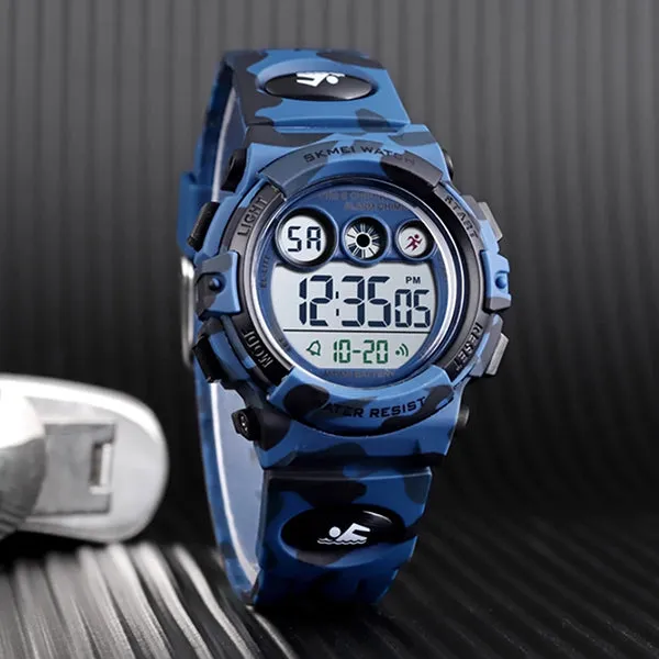 Boys Digital Military Sports Watch, 50M Water Resistant, 7 to 11 year olds, w Gift Box