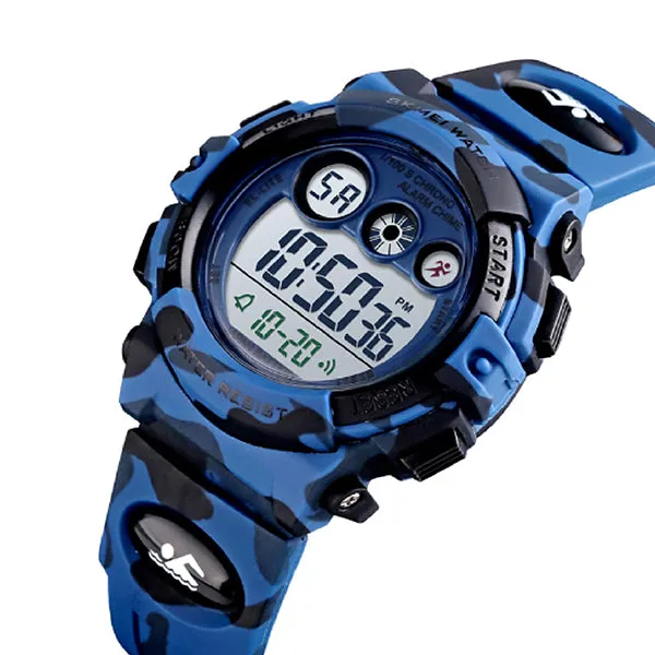 Boys Digital Military Sports Watch, 50M Water Resistant, 7 to 11 year olds, w Gift Box