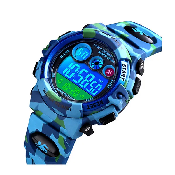 Boys Digital Military Sports Watch, 50M Water Resistant, 7 to 11 year olds, w Gift Box