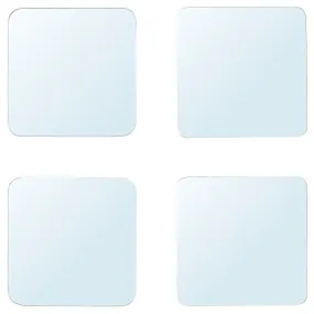 BS Case IKEAA Mirror with Two Sided Tape 20x20 cm (7 7/8x7 7/8 ") Pack of 4