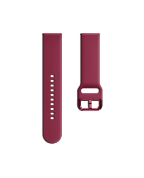 Burgundy Silicone Buckle Universal WatchBand (20mm)