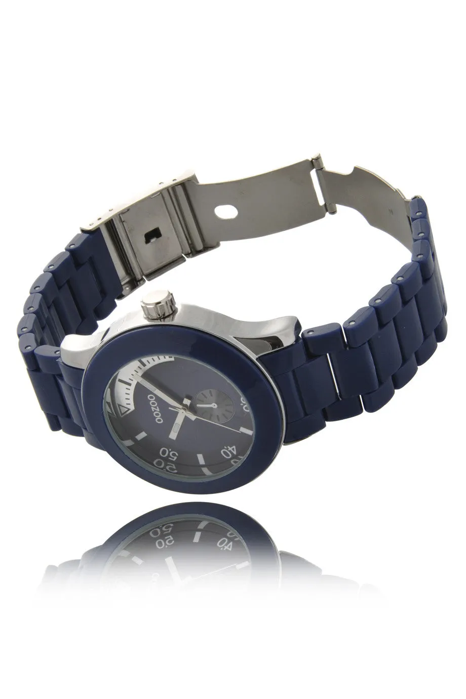 C4258 Dark Blue Plastic Watch