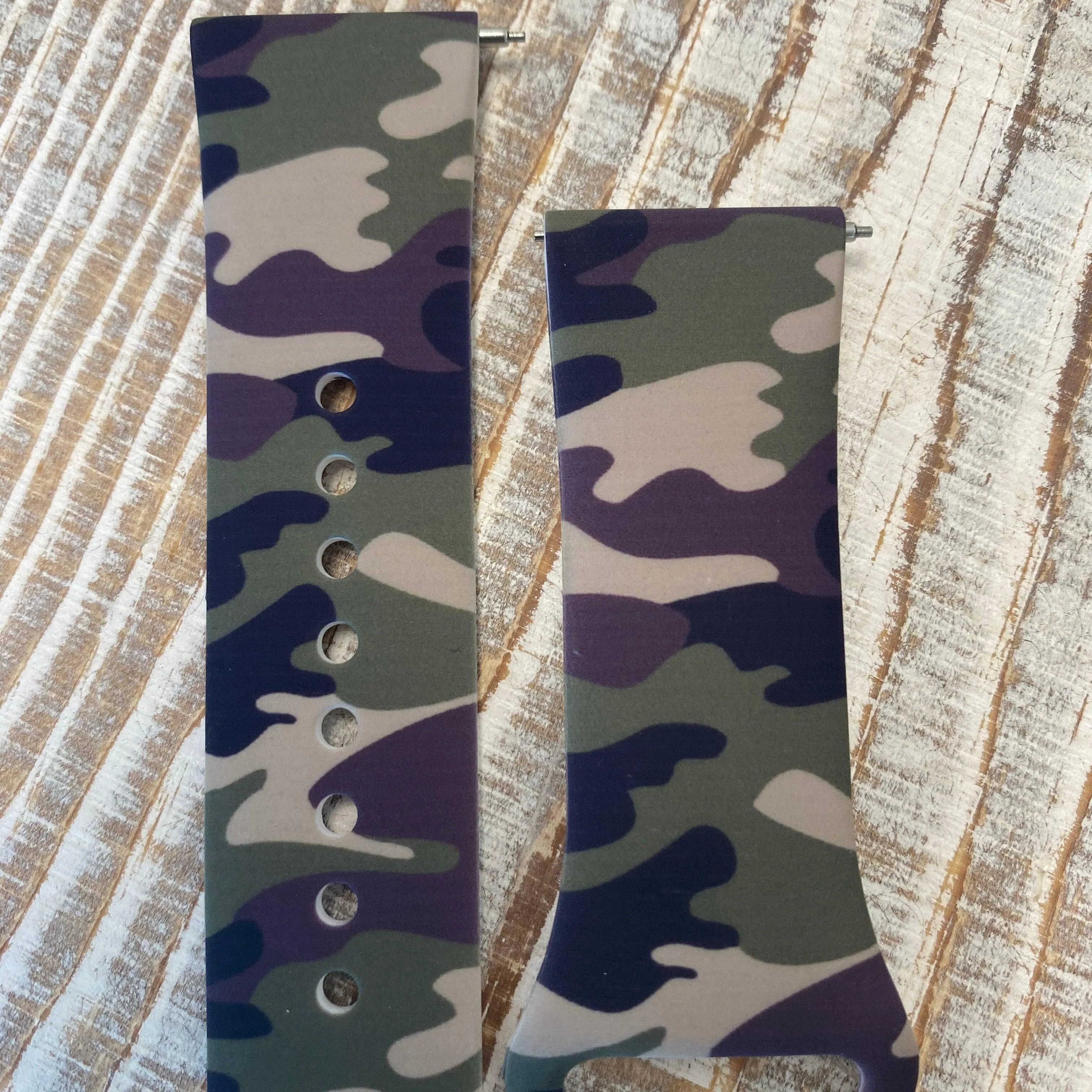 Camouflage Print Print Silicone Band For Fitbit Versa 1/2