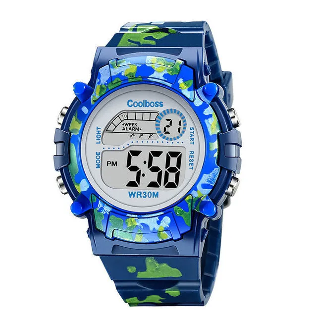 Camouflage Watches Children Waterproof Sport Gift Relojes Army Green