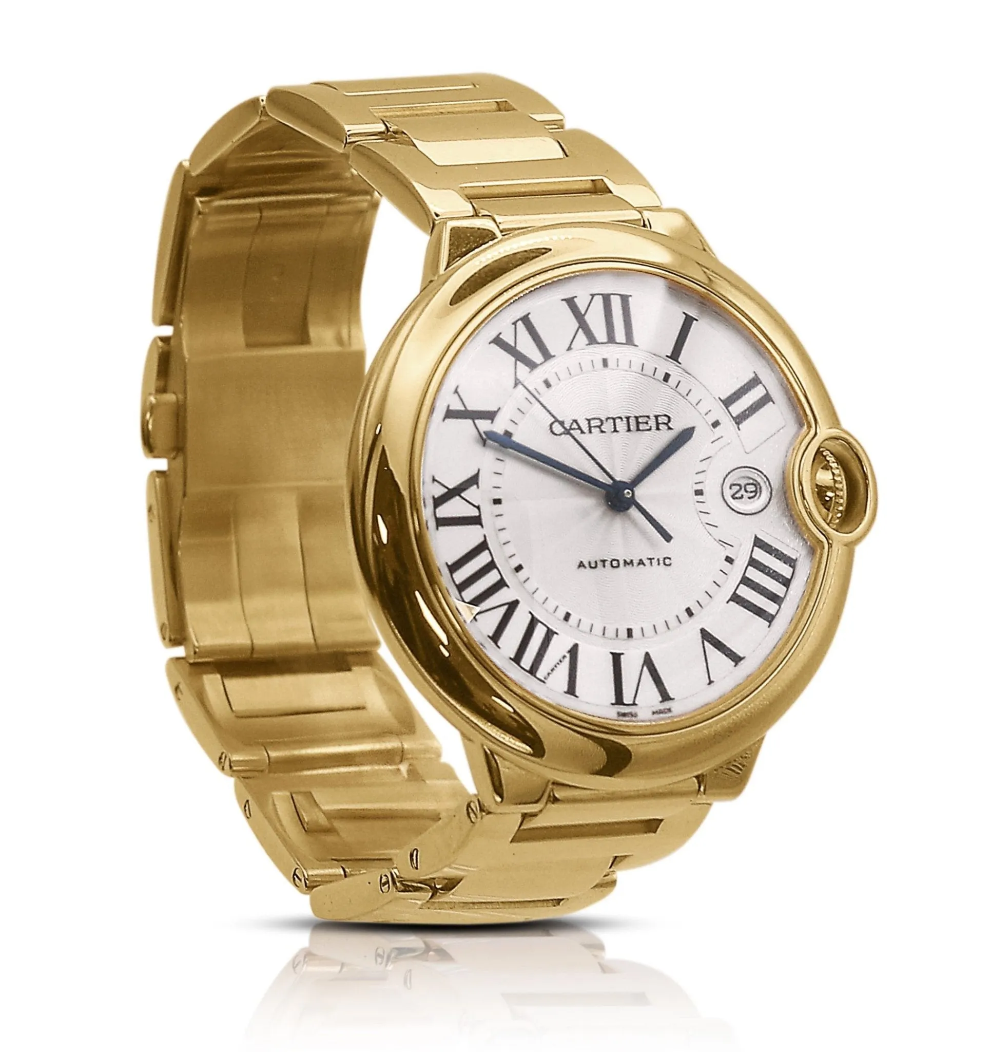 Cartier Ballon Bleu 18ct 42mm Automatic Bracelet Watch - Ref: 2998