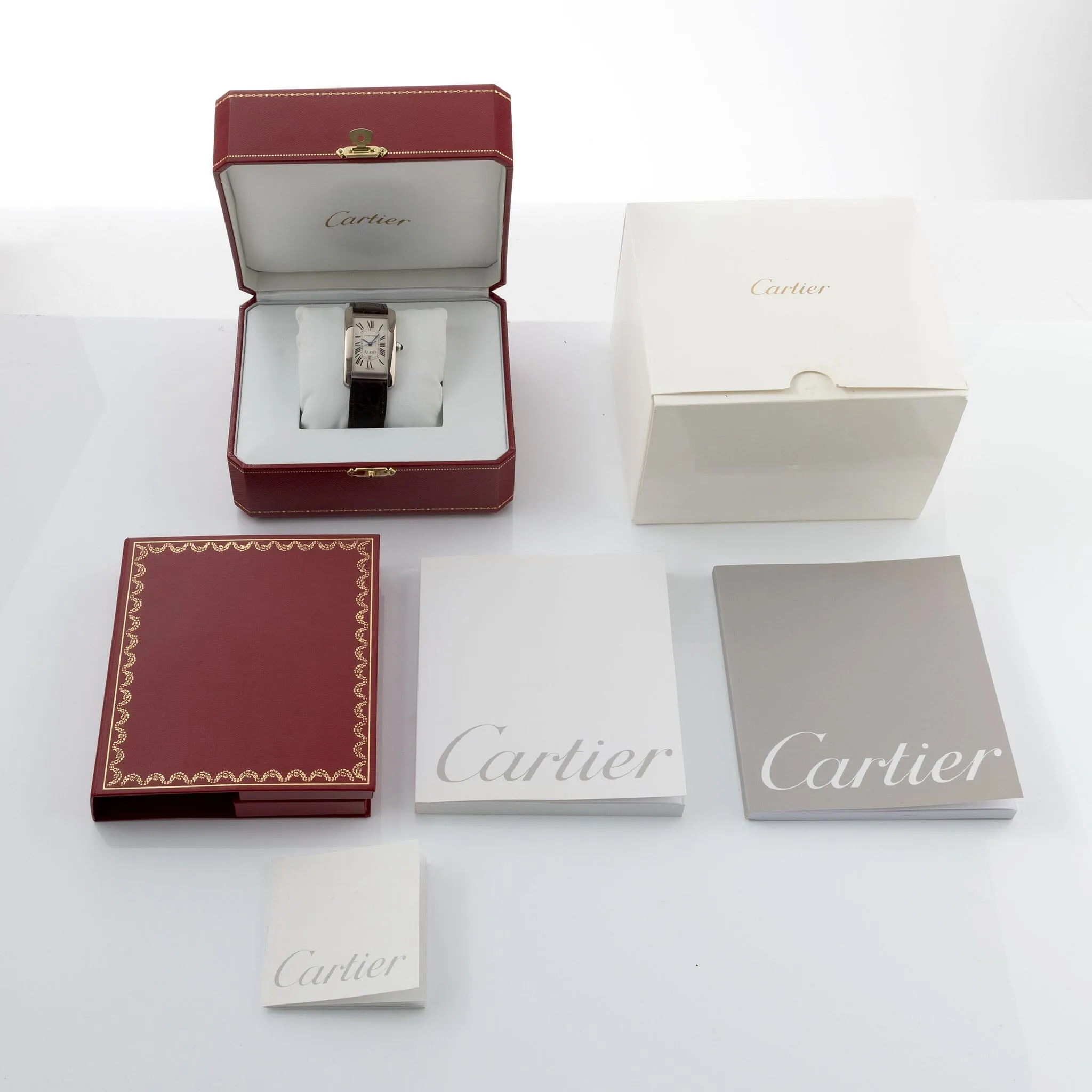 Cartier Tank Americaine White Gold 20 Year Award Ref 1741