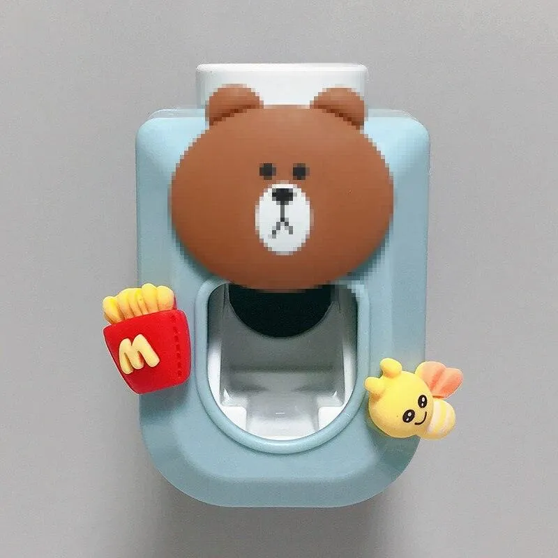 Cartoon Automatic Toothpaste Dispenser Squeezer