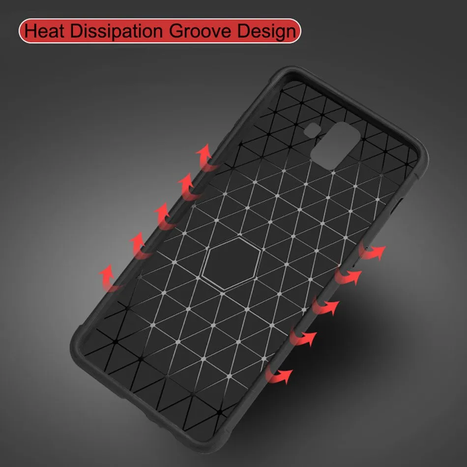 Case For Samsung Galaxy A7 2018 A6 A8 Plus Silicone Fitted Cases Soft TPU Anti Slip Cover For Samsung A7 2018 Case A8 Plus A6 A7