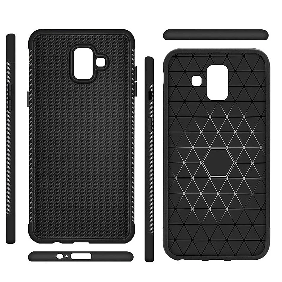 Case For Samsung Galaxy A7 2018 A6 A8 Plus Silicone Fitted Cases Soft TPU Anti Slip Cover For Samsung A7 2018 Case A8 Plus A6 A7