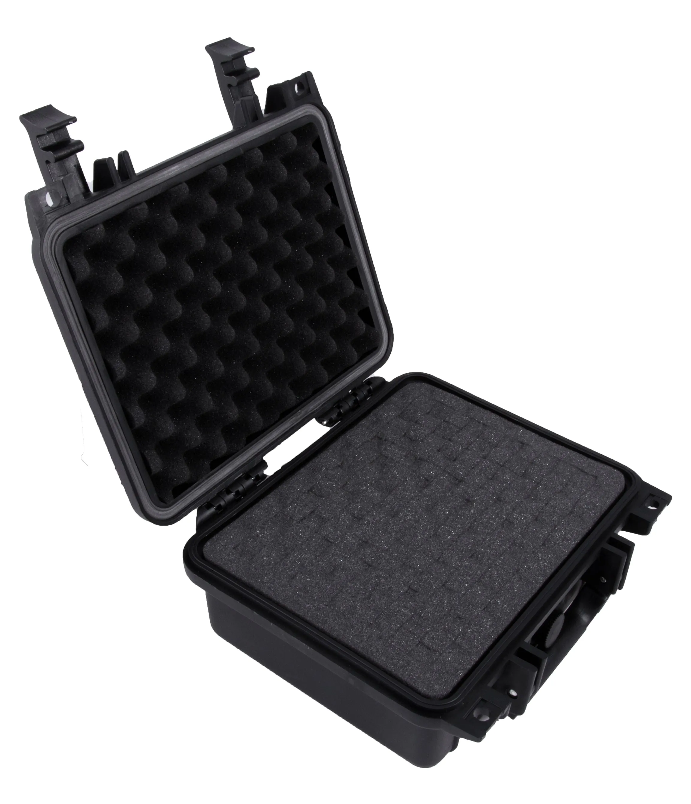 CASEMATIX 11" Waterproof Hard Travel Case with Padlock Rings and Customizable Foam - Fits Accessories up to 8.5" x 6" x 3.25"