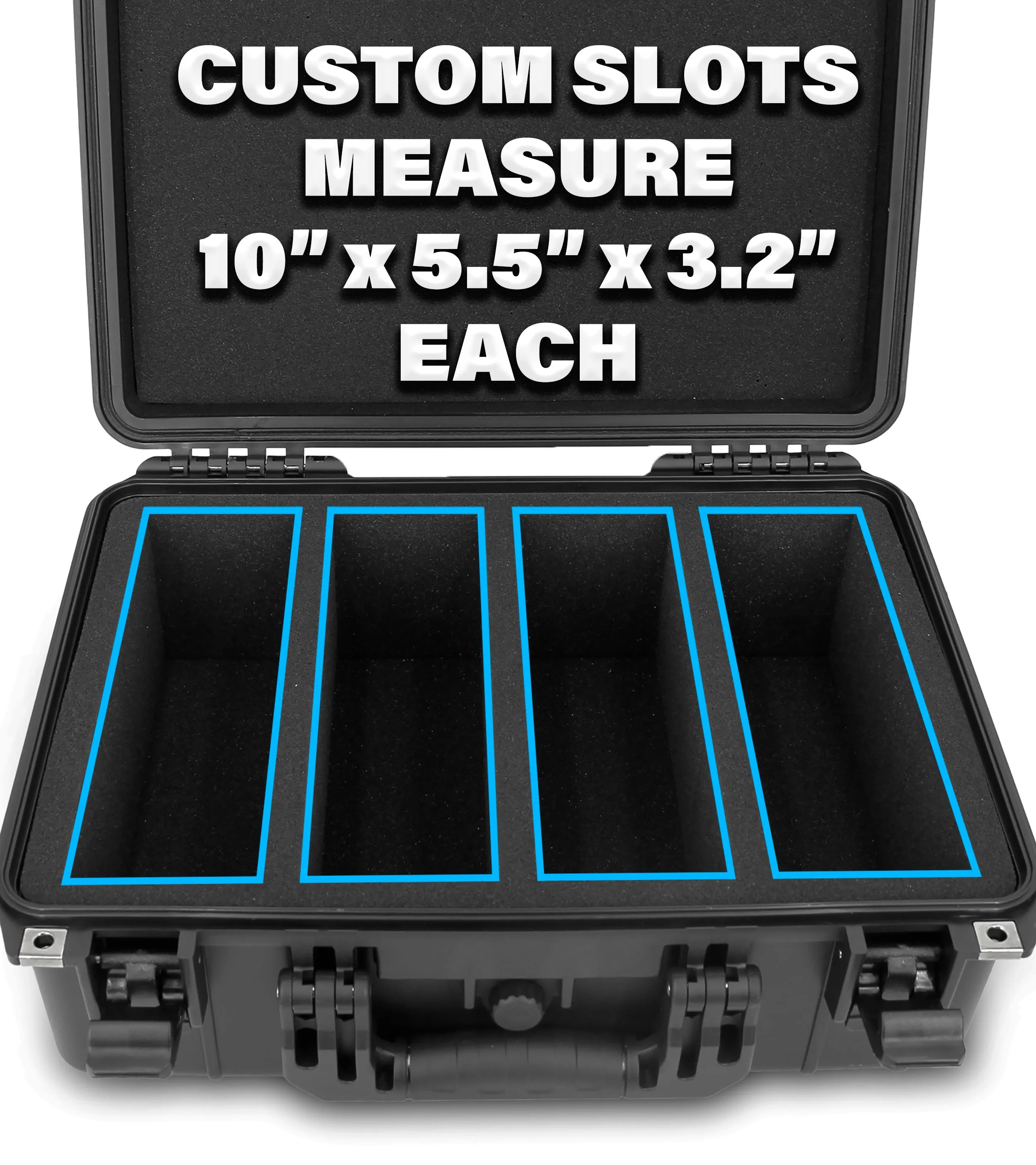 CASEMATIX Graded Card Case Compatible with 120  BGS PSA FGS Graded Sports Trading Cards, Waterproof Graded Slab Card Storage Box