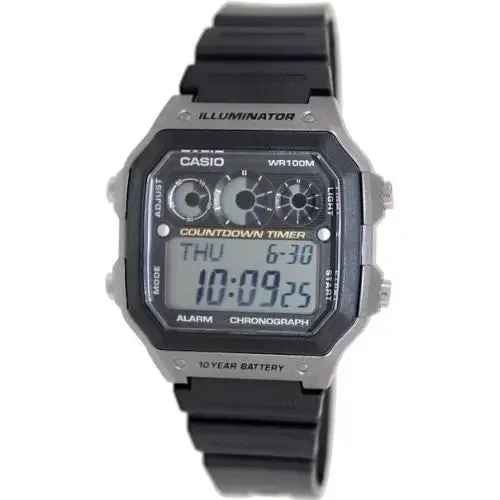 Casio AE-1300WH-8AVEF Men's Black Digital Sports Watch