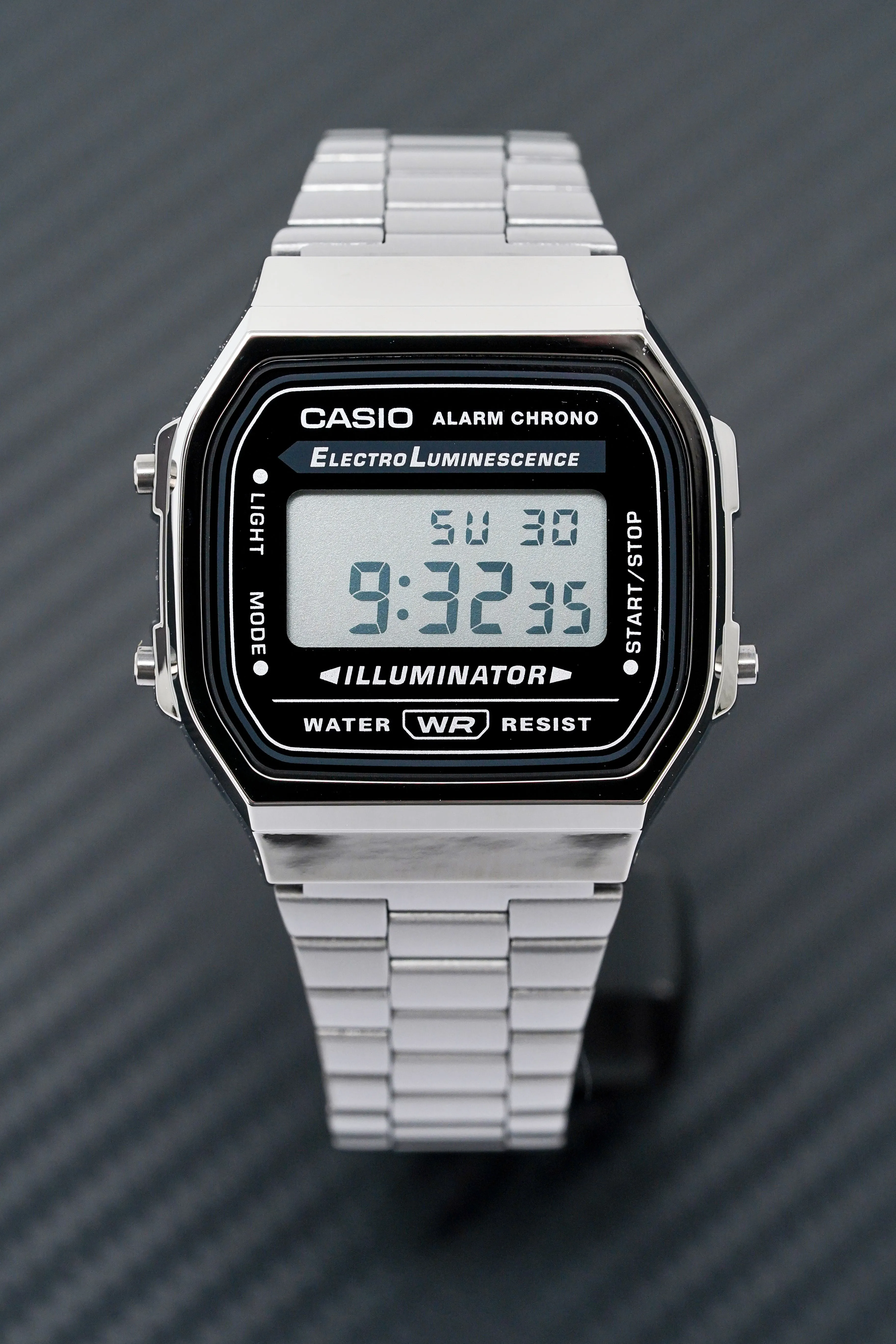 Casio Watch Digital Vintage Gunmetal Grey A168WGG-1ADF