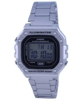 Casio Youth Digital Stainless Steel W-218HD-1A W218HD-1 Men's Watch