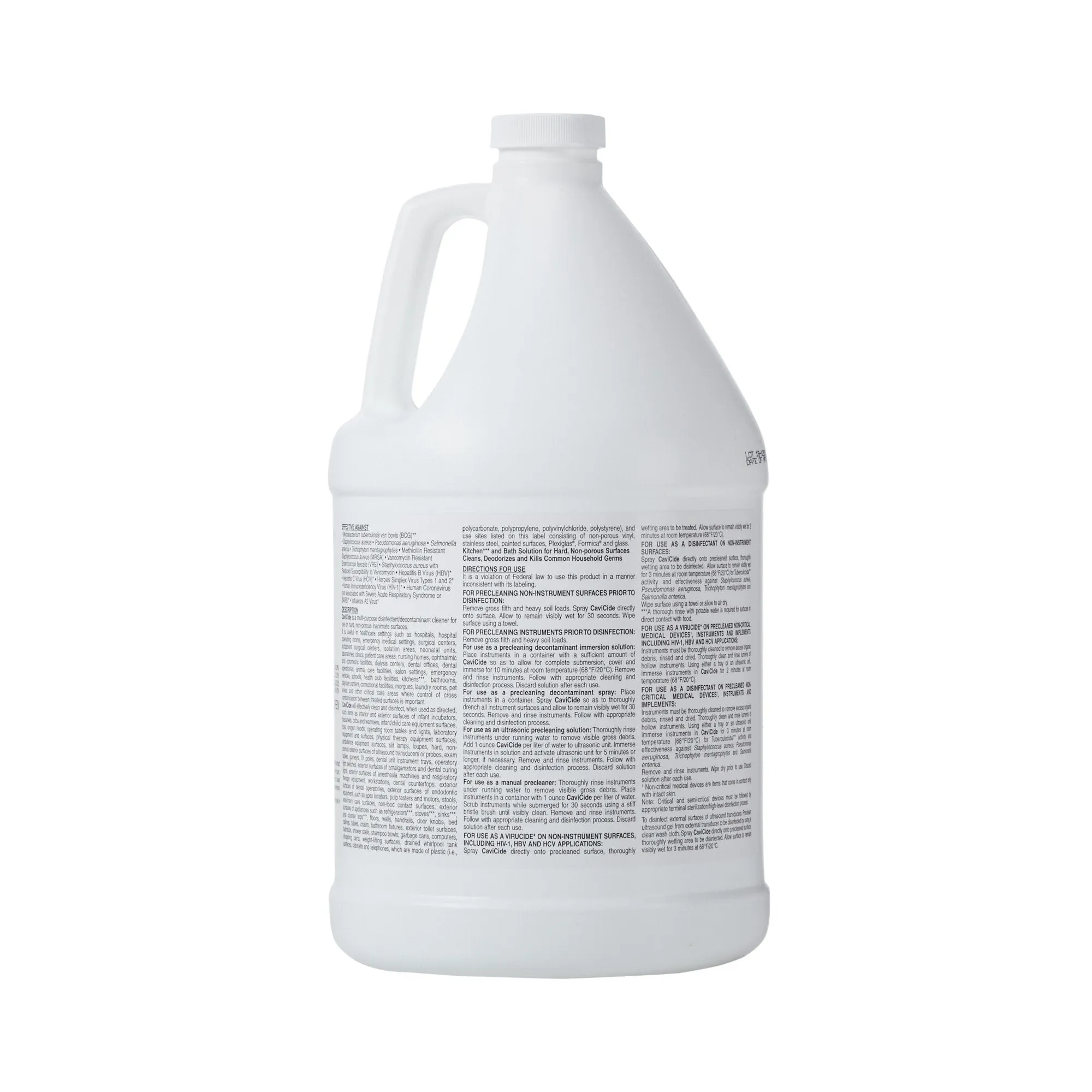 CaviCide Surface Disinfectant Cleaner, Alcohol Based, 1 Gal Jug, Non-Sterile