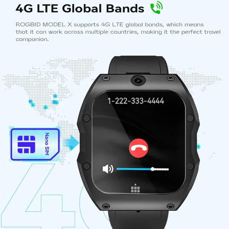 Ceramic IP68 Smartwatch with Dual Cameras, 4G Connectivity, and Android 9.0 - 1.99 Inch Display