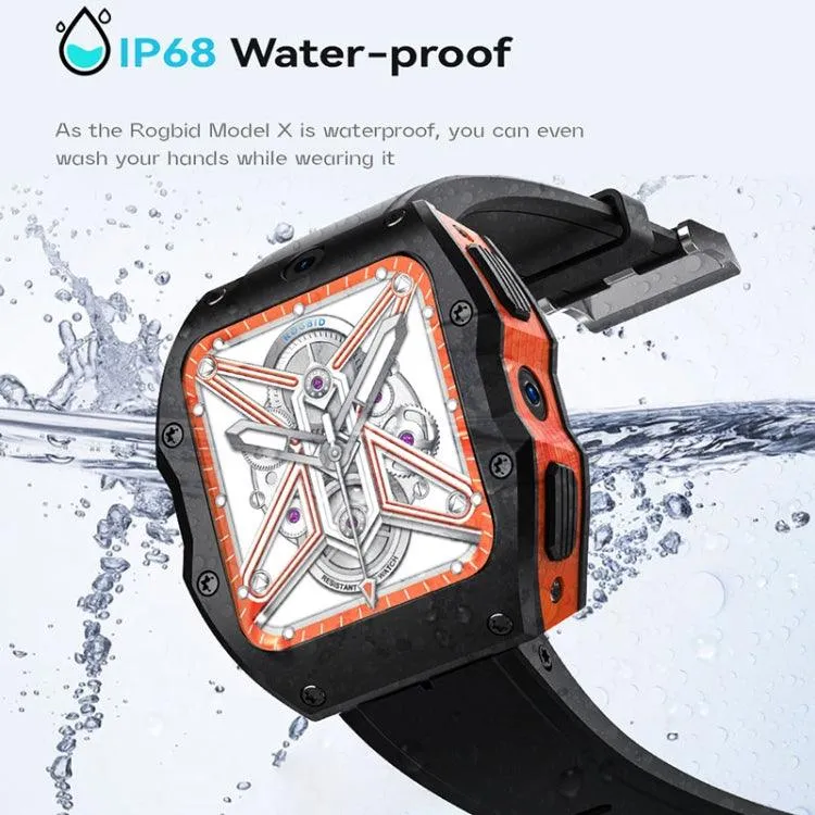 Ceramic IP68 Smartwatch with Dual Cameras, 4G Connectivity, and Android 9.0 - 1.99 Inch Display